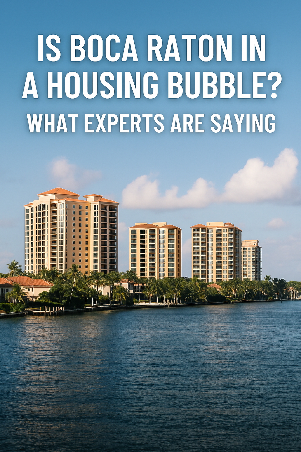 Luxury condos and waterfront homes in Boca Raton with blog title Is Boca Raton in a Housing Bubble? What Experts Are Saying